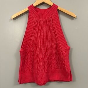 Le Fou Wilfred Pink Knit Sweater Vest XS